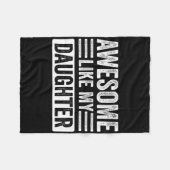 Couverture Polaire Awesome Comme Ma Fille Cadeaux Drôle Patersmos (Devant (Horizontal))