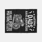 Couverture Polaire Awesome Dads Have Daughters And Ride Motorcycles F (Devant (Horizontal))