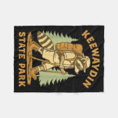 Couverture Polaire Awesome Keewaydin State Park, Ny Hiking Racoon Hik (Devant (Horizontal))