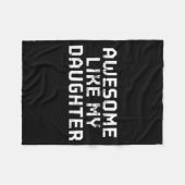 Couverture Polaire Awesome Like My Daughter For Dad Men Funny Fathers (Devant (Horizontal))