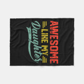 Couverture Polaire Awesome Like My Daughter For Dad Men Funny Fathers (Devant (Horizontal))