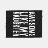 Couverture Polaire Awesome Like My Daughter Funny Men Dad Fathers Day (Devant (Horizontal))