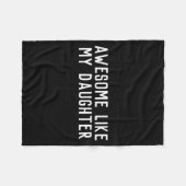 Couverture Polaire Awesome Like My Daughter Son Father Child Matching (Devant (Horizontal))