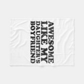 Couverture Polaire Awesome Like My Daughters Boyfriend Funny Mom Dad (Devant (Horizontal))