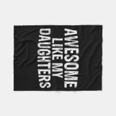 Couverture Polaire Awesome Like My Daughters Fathers Day Birthday Chr (Devant (Horizontal))