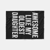 Couverture Polaire Awesome Like My Oldest Daughter Mother's Day Fathe (Devant (Horizontal))