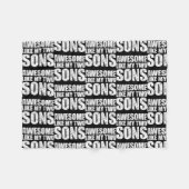 Couverture Polaire Awesome Like My Three Sons Mother's Day and (Devant (Horizontal))