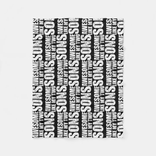 Couverture Polaire Awesome Like My Three Sons Mother's Day and (Devant)