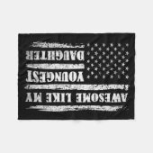 Couverture Polaire Awesome Like My Youngest Daughter Men Funny For Da (Devant (Horizontal))