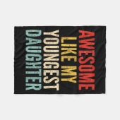 Couverture Polaire Awesome Like My Youngest Daughter Mother's Day Fat (Devant (Horizontal))