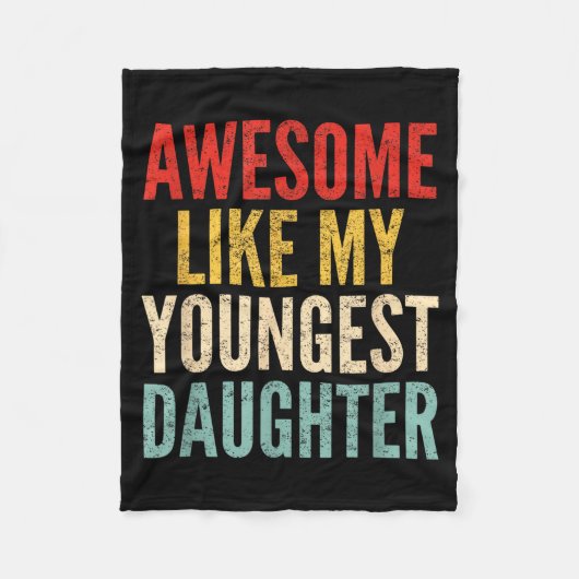 Couverture Polaire Awesome Like My Youngest Daughter Mother's Day Fat (Devant)