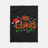 Couverture Polaire Awesome Mrs Claus Christmas Design For Women Holid (Devant)