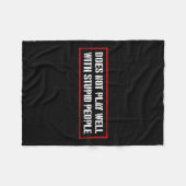 Couverture Polaire Awesome Quotes Tees And Does Not Play Well With St (Devant (Horizontal))