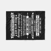Couverture Polaire Awesome Stepdaughter For Step Bonus Dad Fathers Da (Devant (Horizontal))