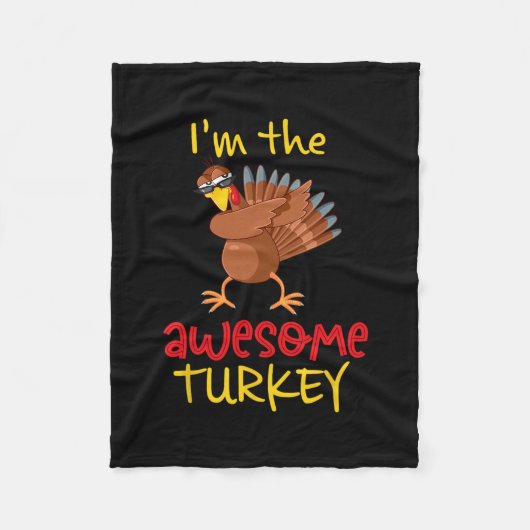 Couverture Polaire Awesome Turkey Matching Family Group Thanksgiving  (Devant)