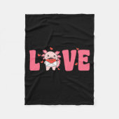Couverture Polaire Axolotl Animals With Hearts Love Premium Tri-blend (Devant)
