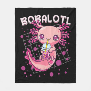Couverture Polaire Axolotl Boba Tea Bubble Tea Kawaii Anime Japanese