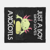 Couverture Polaire Axolotl Cadeau Anime Japonais Juste Un Garçon Qui (Devant (Horizontal))