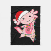 Couverture Polaire Axolotl Christmas Fairy Light Christmas Axolotl (Devant)