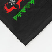 Couverture Polaire Axolotl Christmas Ugly Sweater Santa Axolotl Head (Coin)