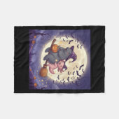 Couverture Polaire Axolotl Et Manatee Witch Casquette Citrouille Hall (Devant (Horizontal))