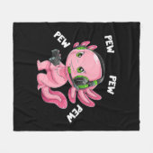 Couverture Polaire Axolotl Gaming Cadeaux Garçons Filles Anime Vidéo  (Devant (Horizontal))