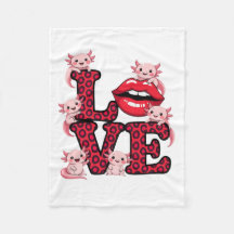 Axolotl Love Splash Blanket