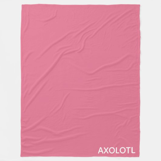 Couverture Polaire Axolotl pink color name (Devant)