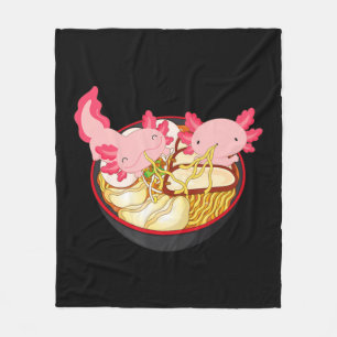 Couverture Polaire Axolotl Ramen Noodle Kawaii Japanese Poison Te