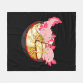 Couverture Polaire Axolotl Ramen Noodle Kawaii Japanese Poison Te (Devant (Horizontal))