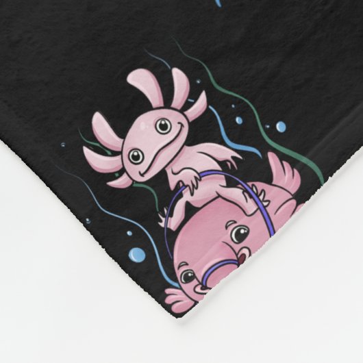 Couverture Polaire Axolotl Riding Blobfish (Coin)
