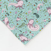 Couverture Polaire Axolotls en bleu (Coin)