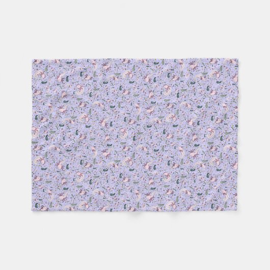Couverture Polaire Axolotls en violet (Devant (Horizontal))