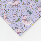 Couverture Polaire Axolotls en violet (Coin)
