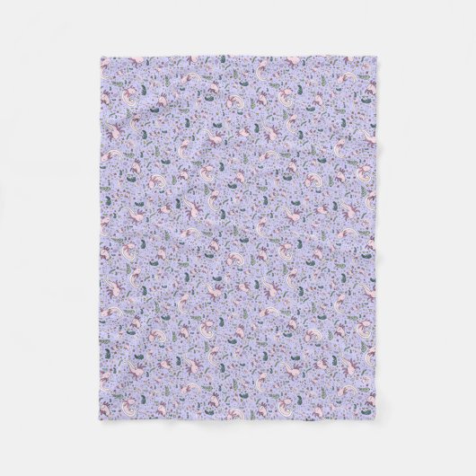 Couverture Polaire Axolotls en violet (Devant)