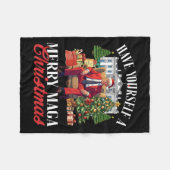 Couverture Polaire Ayez Un Joyeux Mega Noël Père Noël Drôle T (Devant (Horizontal))