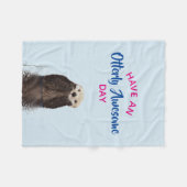 Couverture Polaire Ayez une journée absolument géniale mignonne Otter (Devant (Horizontal))