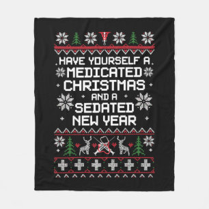 Couverture Polaire Ayez-Vous Un Noël Médicé Et Un Sedated