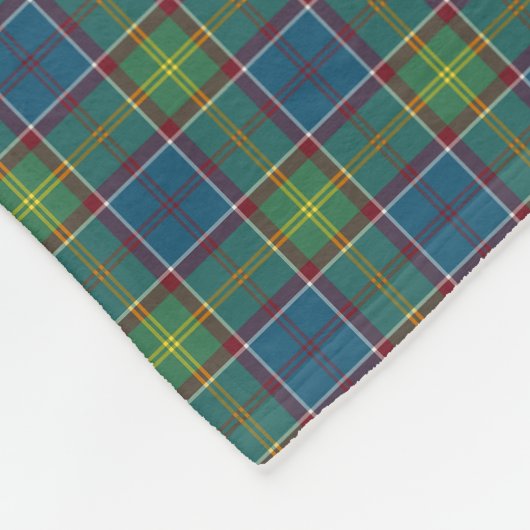 Couverture Polaire Ayrshire Scotland District Tartan Fleece Blanche (Coin)