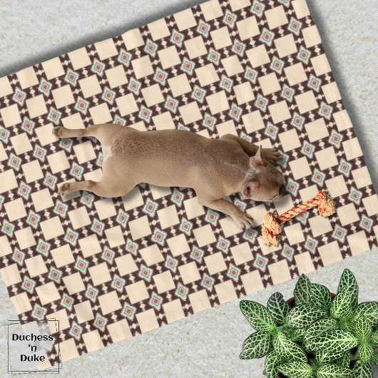 Couverture Polaire Aztec Cross Pattern Boho Southwest Design Pet 