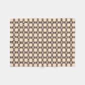 Couverture Polaire Aztec Cross Pattern Boho Southwest Design Pet  (Devant (Horizontal))