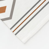 Couverture Polaire Aztec Gris Blanc Mixte Motifs Motif (Coin)