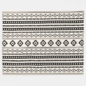 Couverture Polaire Aztec noir sur crème Motifs mixtes (H) Motif (Devant (Horizontal))