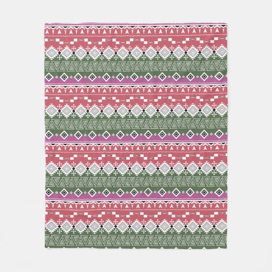 Couverture Polaire Aztec pattern, stripes. (Devant)