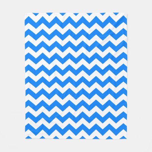 Couverture Polaire Azure Blue Chevron (Devant)