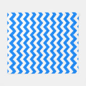 Couverture Polaire Azure Blue Chevron (Devant (Horizontal))