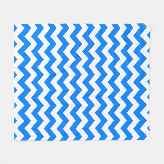 Couverture Polaire Azure Blue Chevron (Devant (Horizontal))