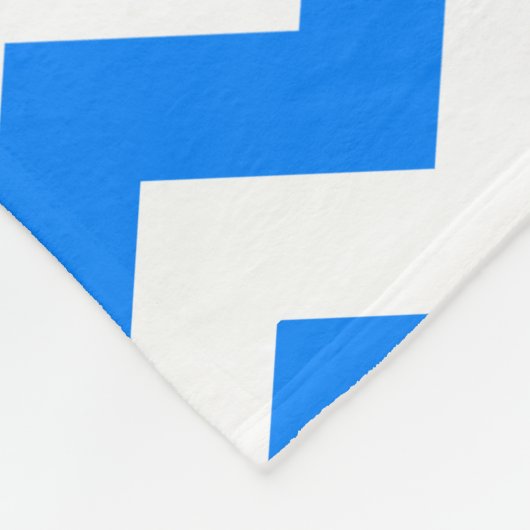 Couverture Polaire Azure Blue Chevron (Coin)
