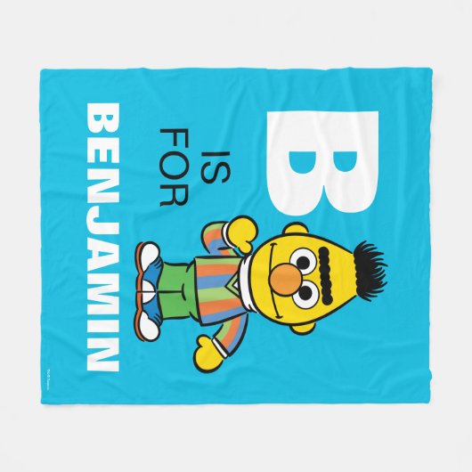 Couverture Polaire B est pour Bert | Ajouter Votre Nom (Devant (Horizontal))