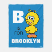 Couverture Polaire B est pour Big Bird | Ajouter Votre Nom (Devant)